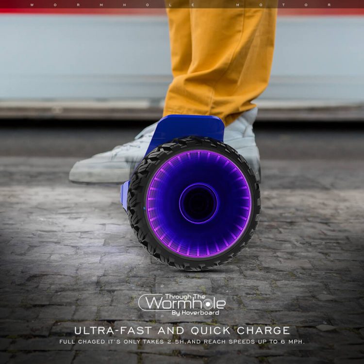 Blue Electric Scooter Hoverboard