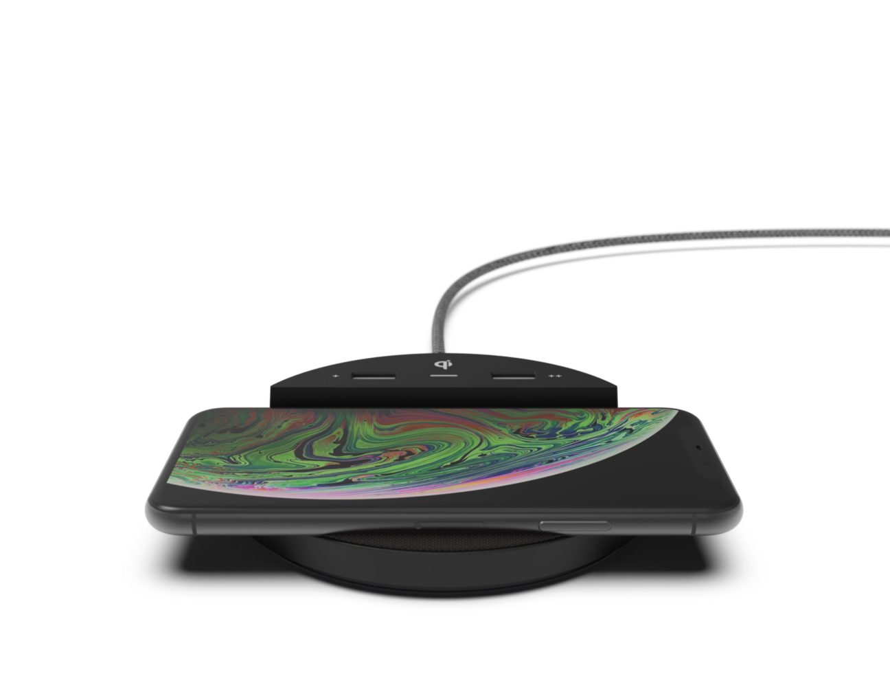 Station C Wireless Charger (Grey Fabric)