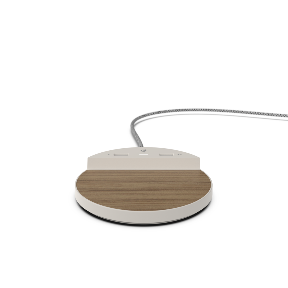 Station C Wireless Charger (Grey Fabric)