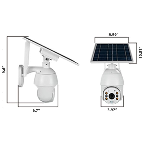 Soliur XS7 Pro - Solar Powered - WiFi Outdoor Rotating Wireless Security Camera