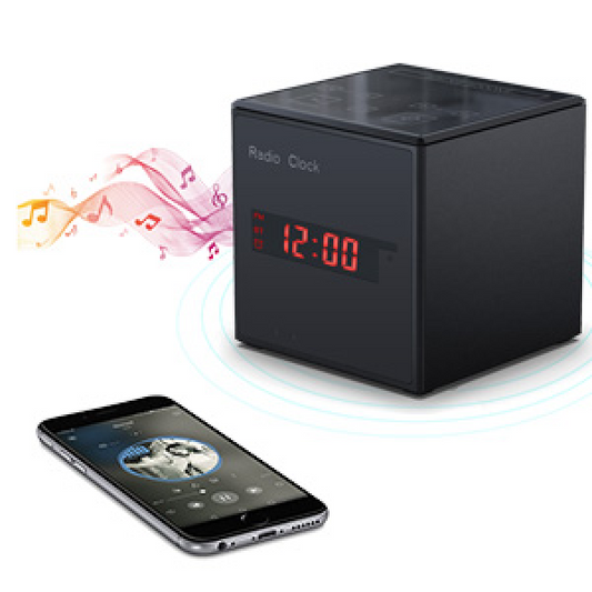 Ditra --- Alarm Clock with radio, bluetooth speaker and WiFi surveillance Camera