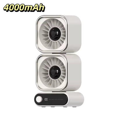 TGF-MCD450 Table Top Fan (Double Head) - Rechargable and Modern Design