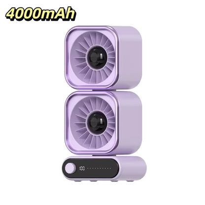 TGF-MCD450 Table Top Fan (Double Head) - Rechargable and Modern Design