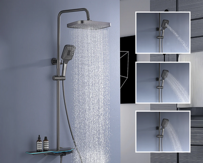 Functional Thremostatic Shower System with LED light and Temperature Display -- SST2207