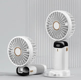 TGF-P-F18 Portable Fan with Display and adjustable Head