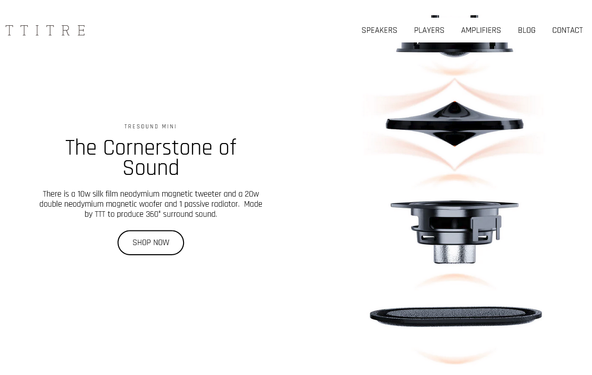 Trettitre - Tresound Mini Bluetoot Deskstop Speaker