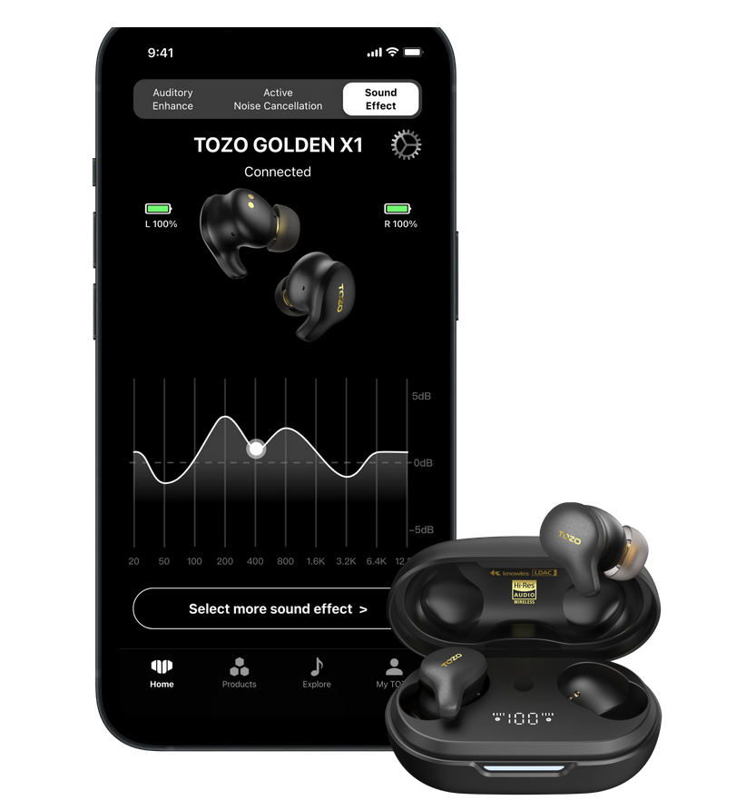 TOZO - Golden X1  Bluetooth 5.3 Earbuds