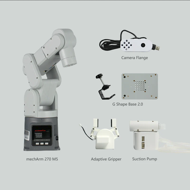 MechArm - 270 - 6 -Axis  Compact Robotic Arm (All -in-one Suite)