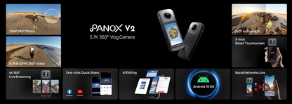 V2 - Portable 5.7K 360 Degree  Camera