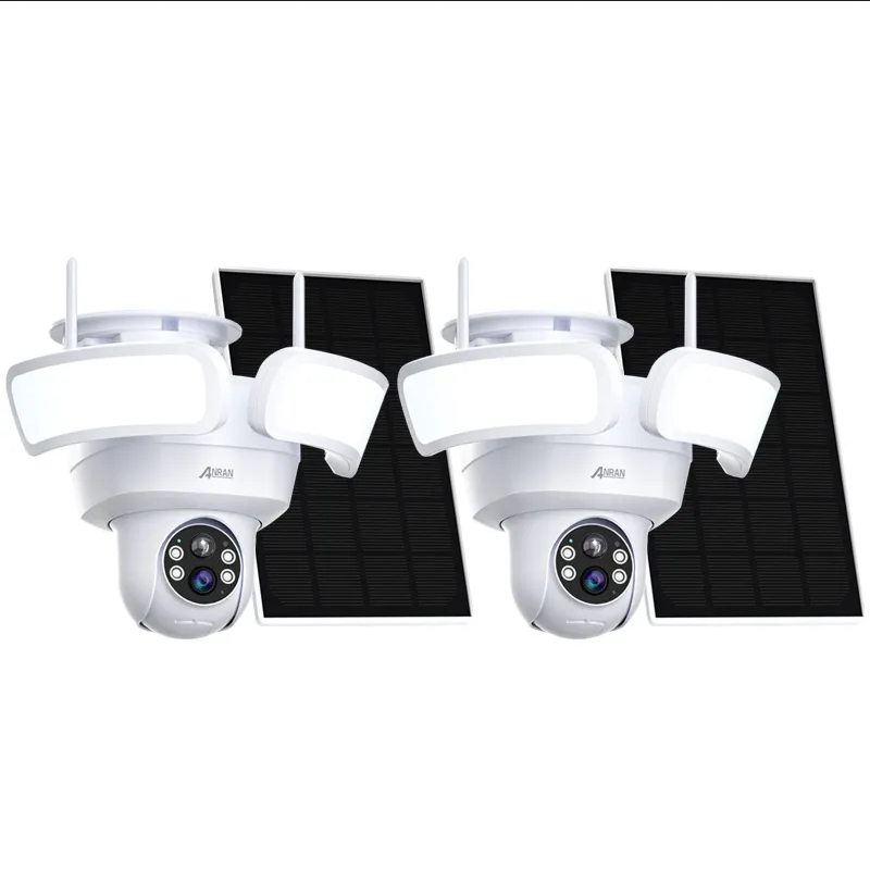F1 Pro ----2K 2.4G WiFi Solar Wireless Security Camera with floorlight,  Night Vision and Solar Panel