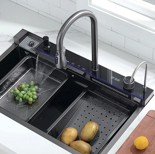 Advance Kitchen Sink - with LED light and Digital Temperature Display - KS2206