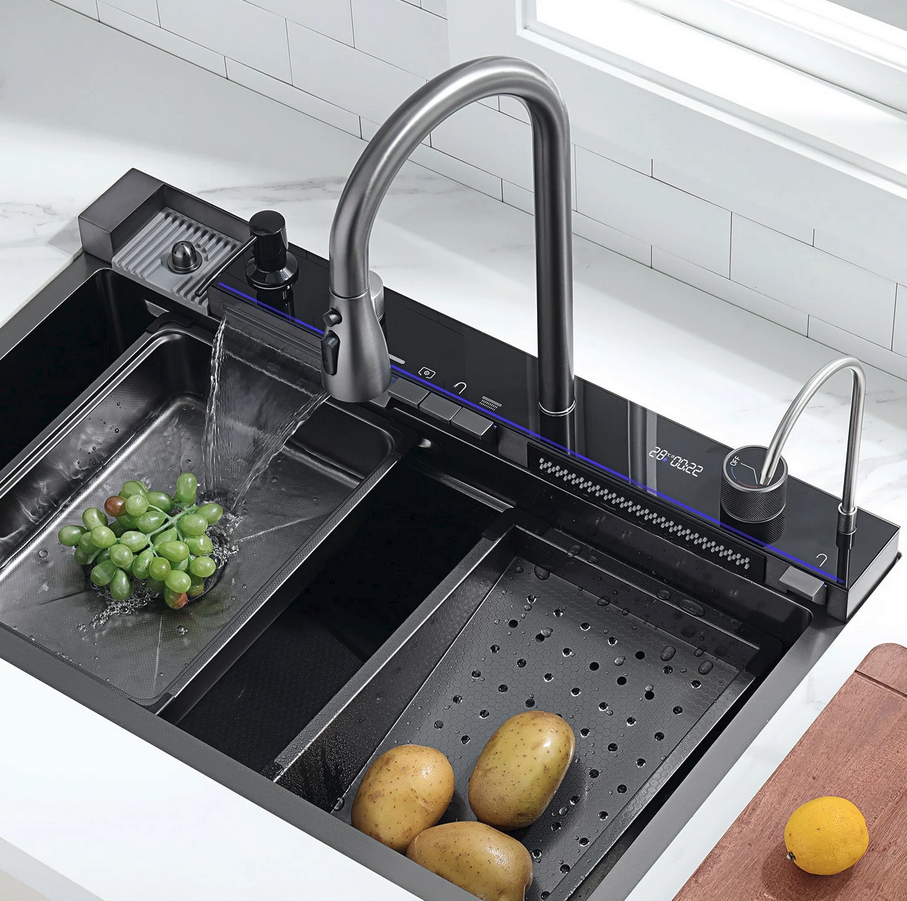 Advance Kitchen Sink - with LED light and Digital Temperature Display - KS2206