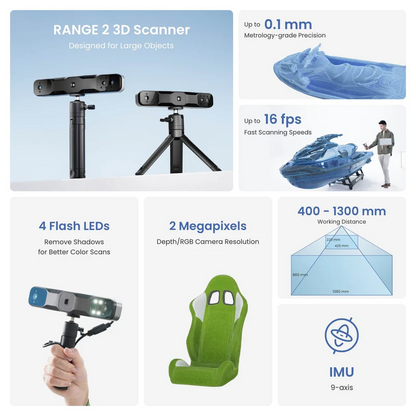 Revopoint Range 2 - Powerful and fast 3D Scanning Device for large object