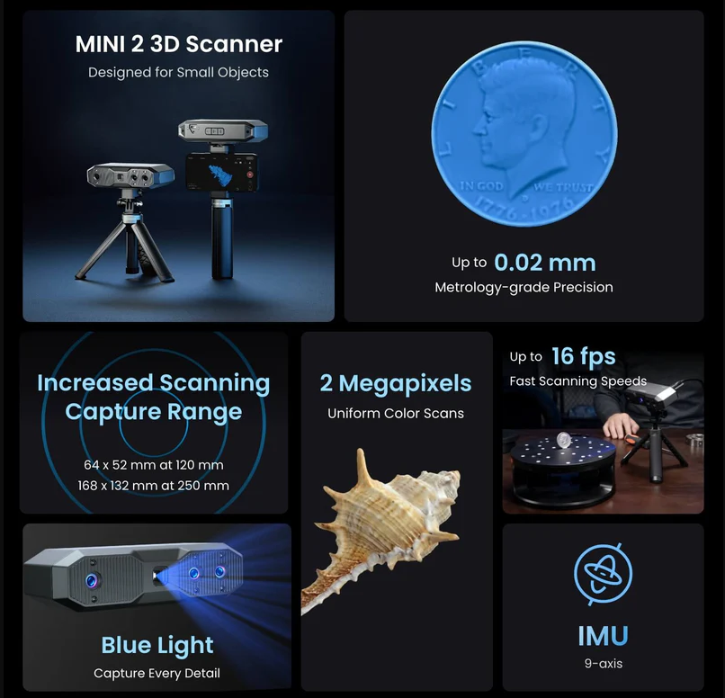 Revopoint - Mini 2  --- Mini 3D Scanner for Small Objects