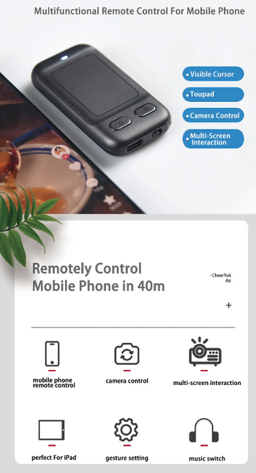 Cheerdots ---- CheerTok Air - Convenience Remote Control For phones and tablets and for TikTok usage