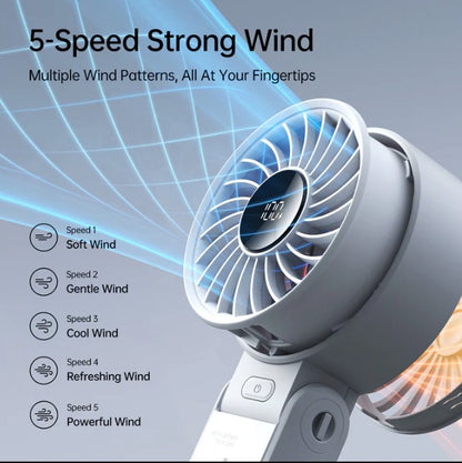 Life 7 Handheld Fan with Digital Display