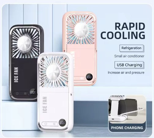 TGF-HF30R Portable Handhelf Fan with Powerbank and Semiconductor Cooling Plate