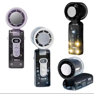 TGF-80FC - Foldable handhelf Fan with semiconductor refrigeration plate and LED light