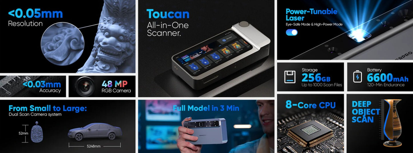 3D MakePro -- Toucan 3D Scanner