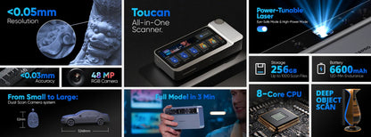 3D MakePro -- Toucan 3D Scanner