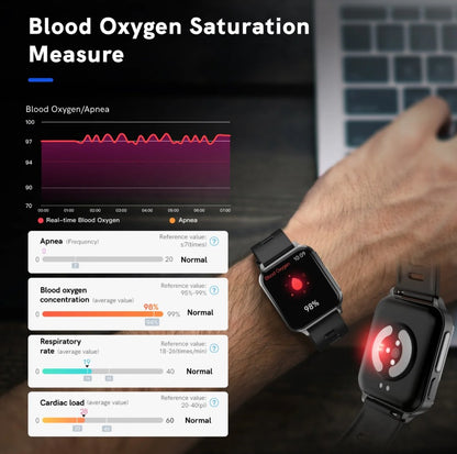 Bearscome CDFA RIG Swartwatch  with ECG Blood oxygen, sleep monitoring