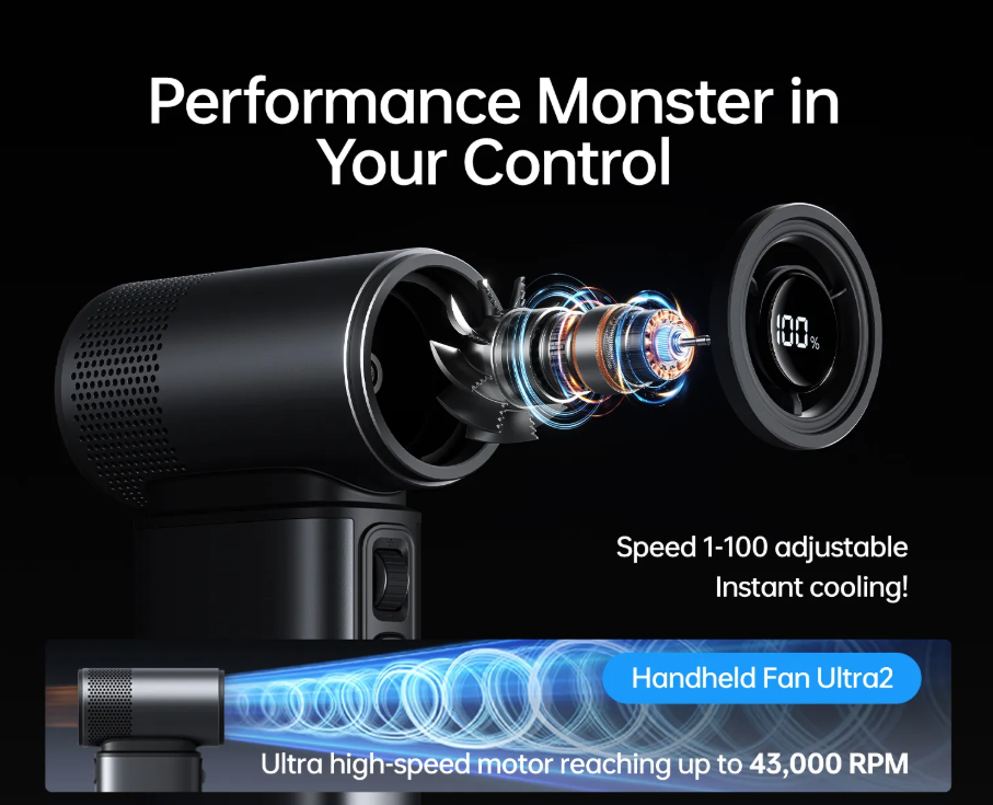 Ultra 2  - Powerful 5-IN-1 Handheld Fan