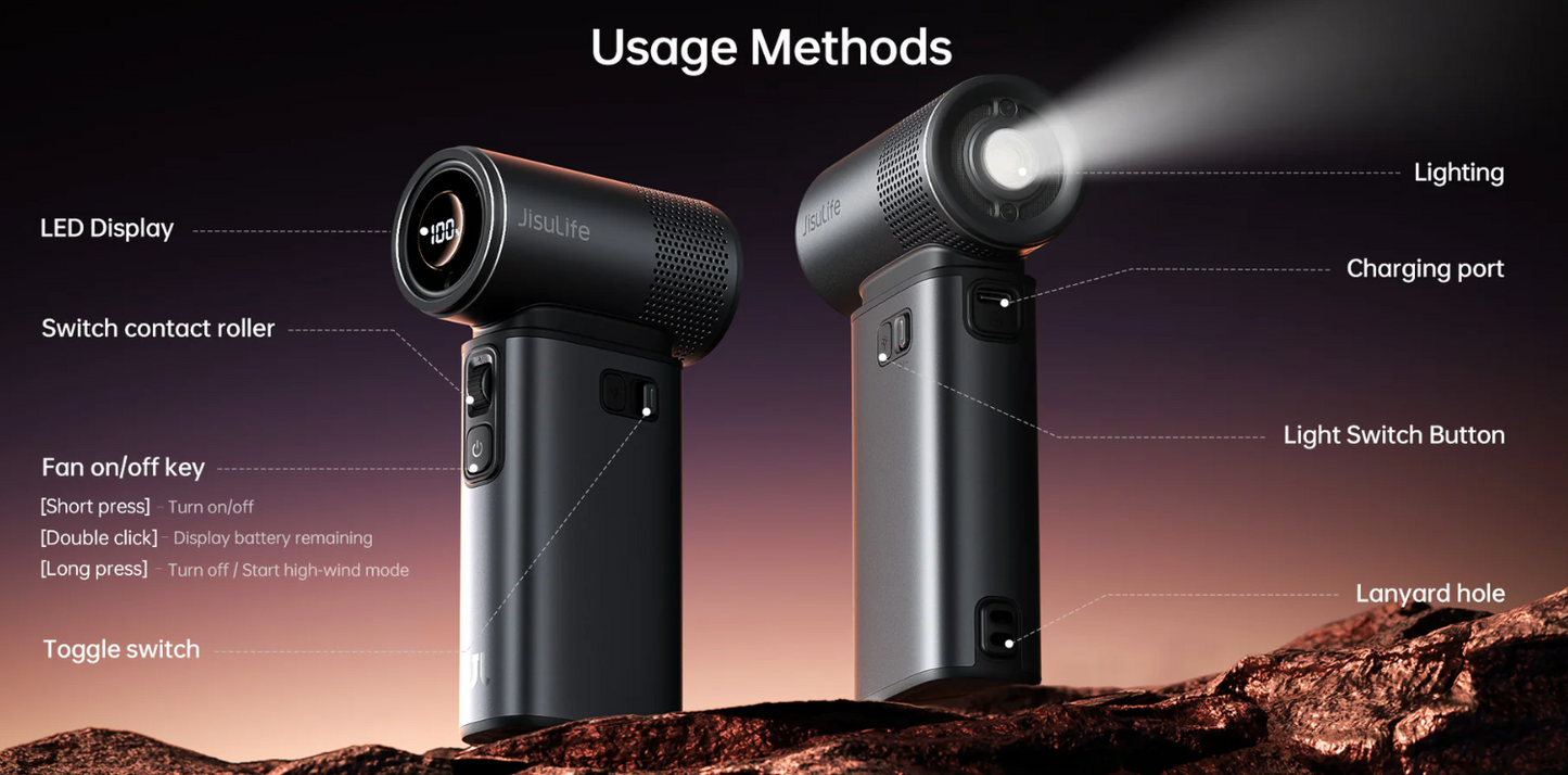Ultra 2  - Powerful 5-IN-1 Handheld Fan