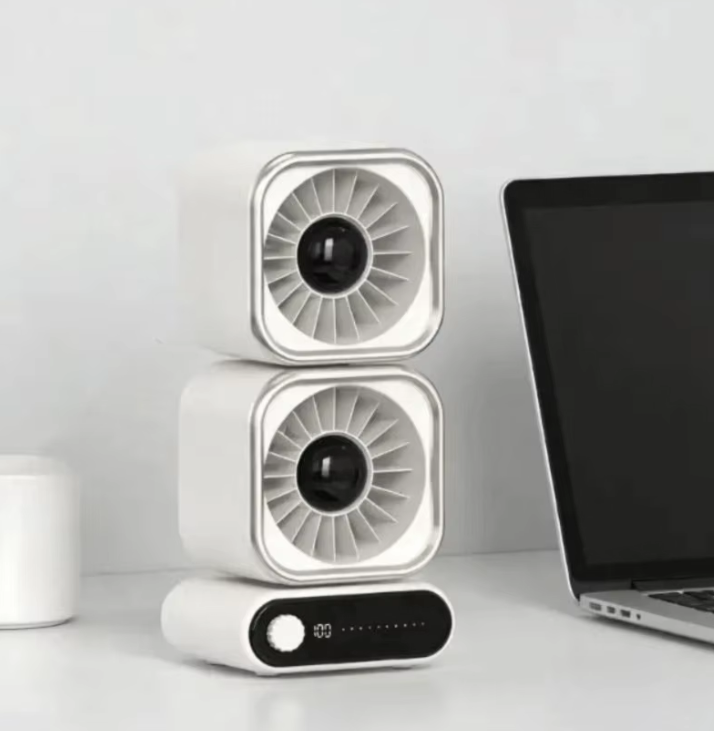 TGF-MCD450 Table Top Fan (Double Head) - Rechargable and Modern Design