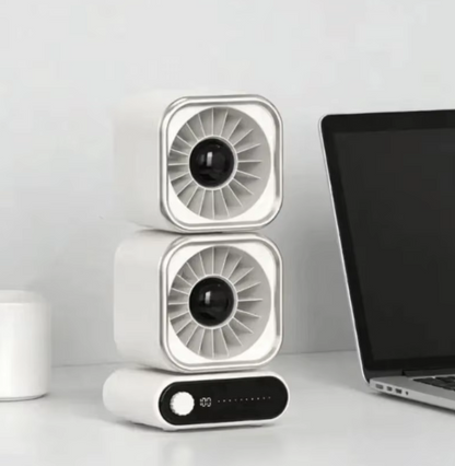 TGF-MCD450 Table Top Fan (Double Head) - Rechargable and Modern Design