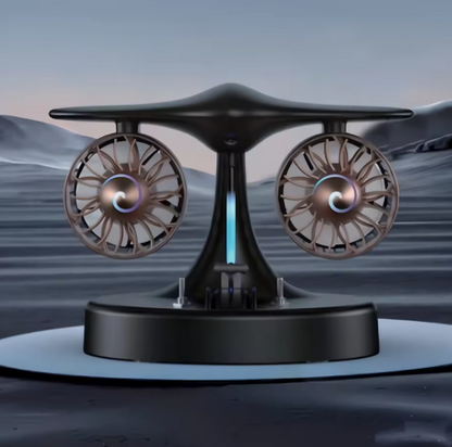 TGF- J2M5 Jet engine design table fan with LED light and mist effect.