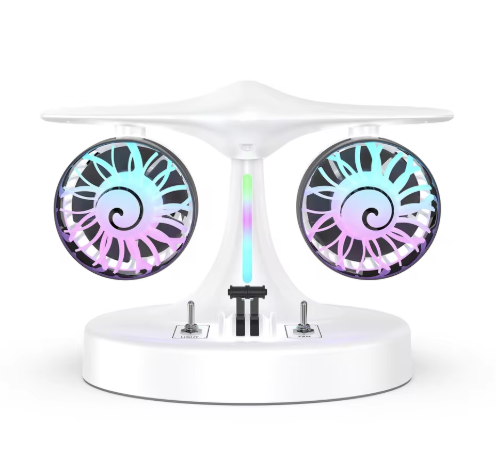 TGF- J2M5 Jet engine design table fan with LED light and mist effect.