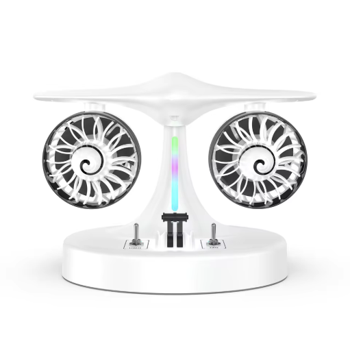 TGF- J2M5 Jet engine design table fan with LED light and mist effect.
