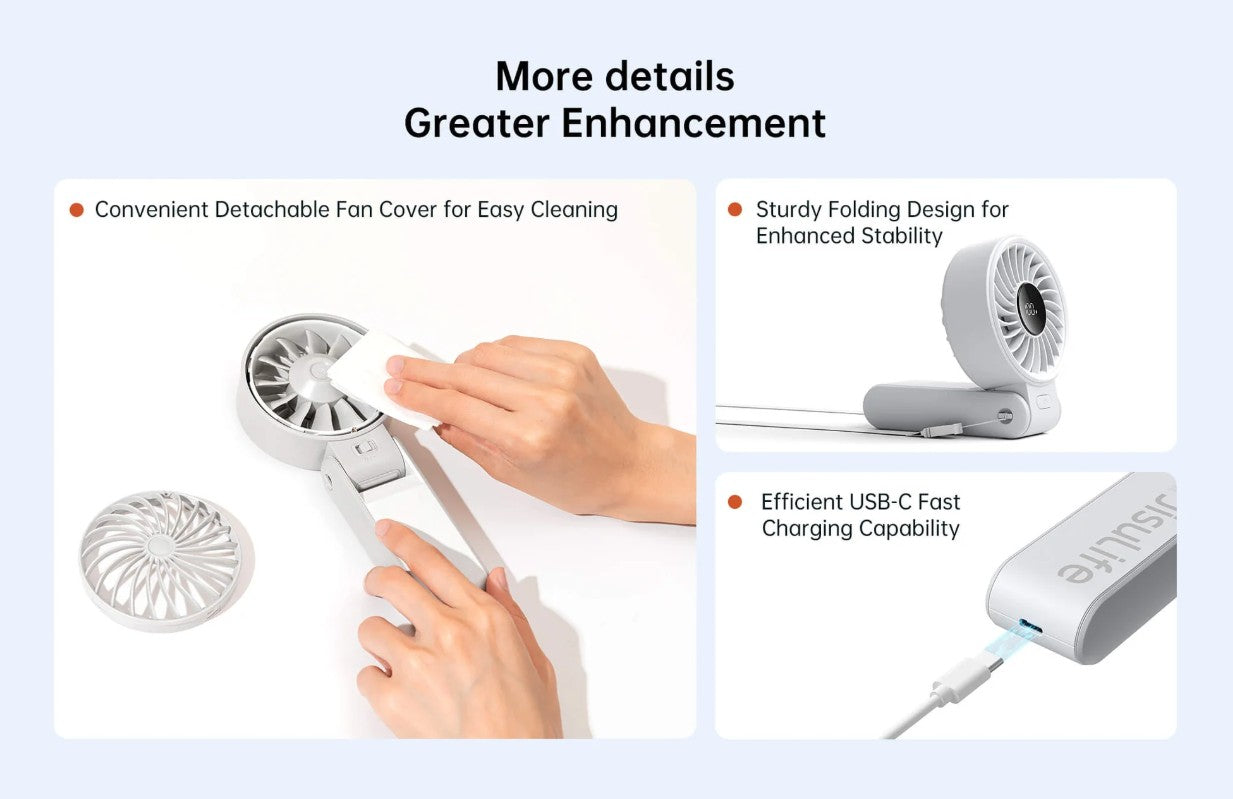 Life 7 Handheld Fan with Digital Display