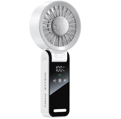 TGF- A5S12 -- Foldable Handheld Portable Fan with Digital display and Semiconductor Refrigeration plate