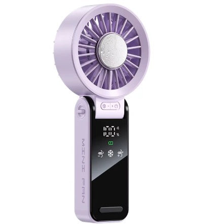 TGF- A5S12 -- Foldable Handheld Portable Fan with Digital display and Semiconductor Refrigeration plate