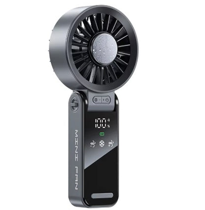 TGF- A5S12 -- Foldable Handheld Portable Fan with Digital display and Semiconductor Refrigeration plate