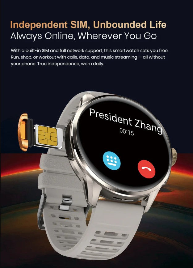 MODEL R3 - 4G - LTE Android Smartwatch - with IR remote control, rotatable camera