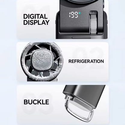 TGF- MB5 - Portable Handheld Fam with Semiconducting Cold Compress and flashlight