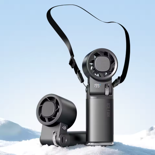 TGF- MB5 - Portable Handheld Fam with Semiconducting Cold Compress and flashlight