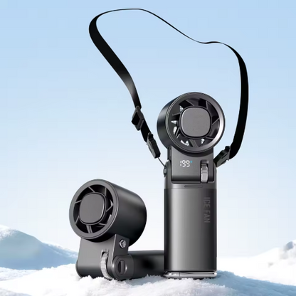 TGF- MB5 - Portable Handheld Fam with Semiconducting Cold Compress and flashlight