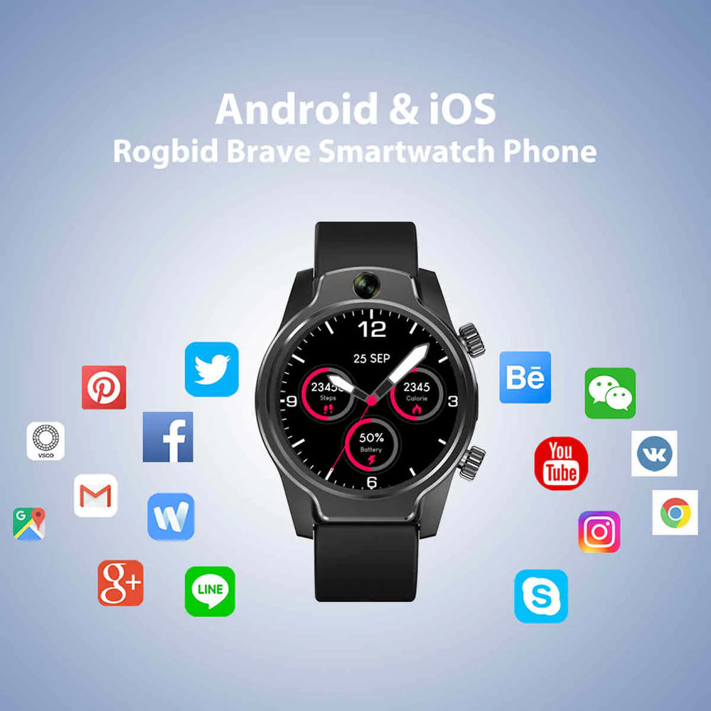 Rogbid - Brave/S08 ---- 4G IP68 Smartwatch