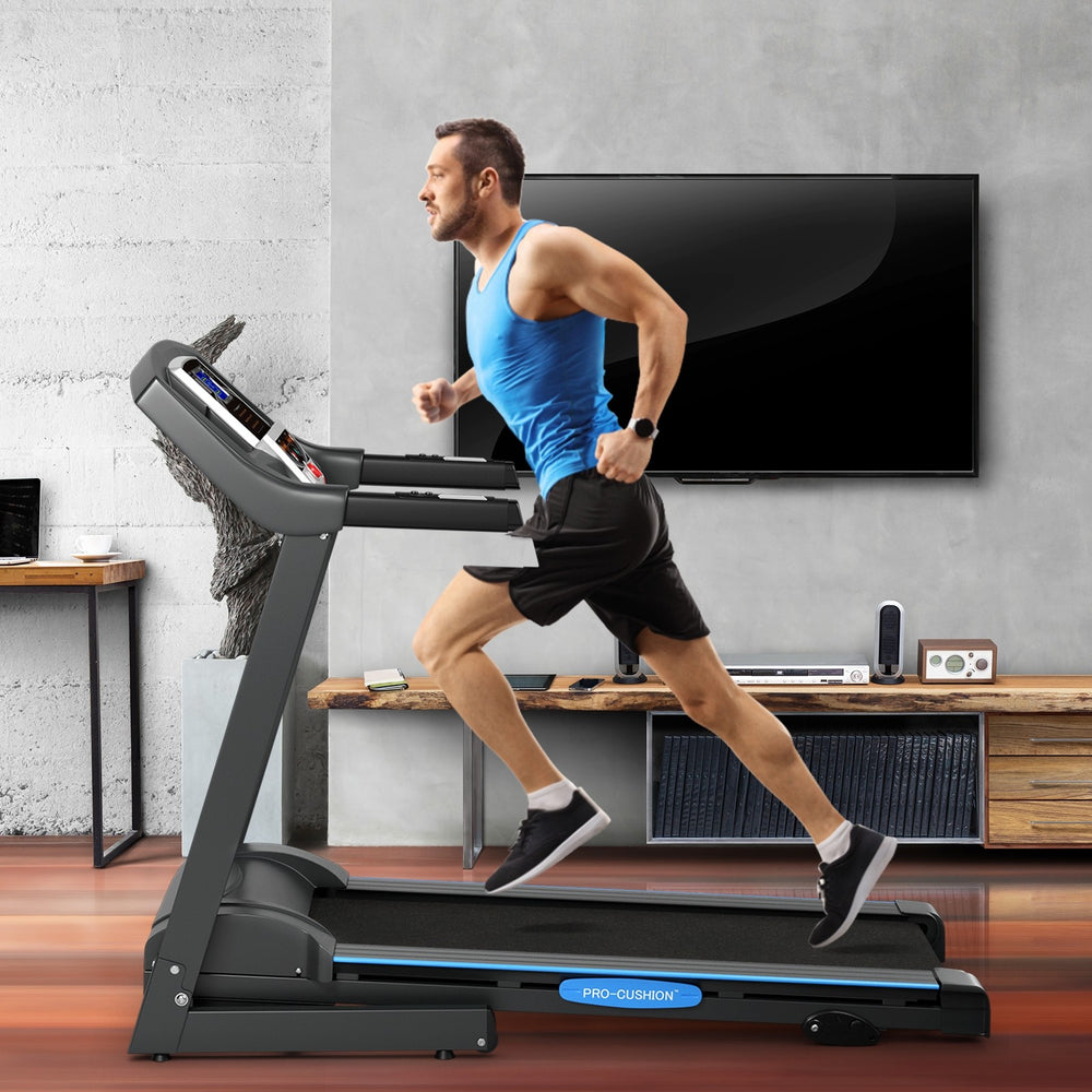 2.25HP Foldable Electric Treadmill with Large LCD Display