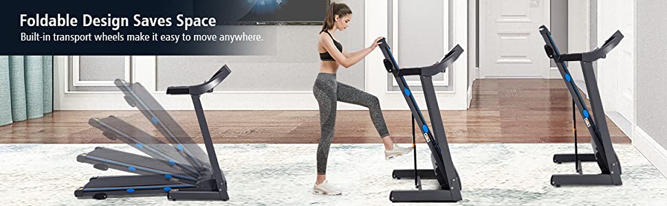 2.25HP Motorized - Electric Treadmill - Foldable with LCD Screen