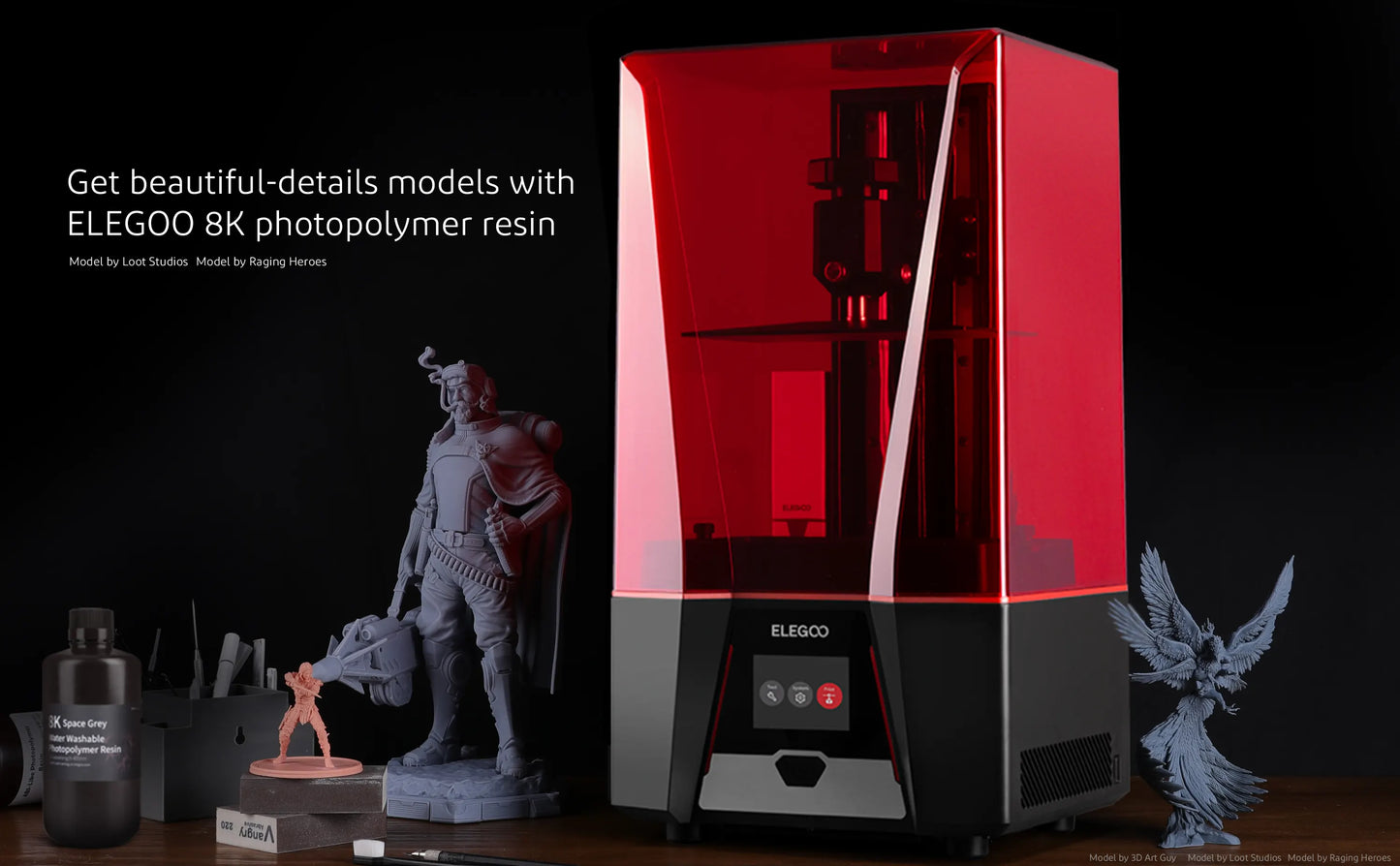 Elegoo --- Saturn 2 -8K Resin 3D Printer