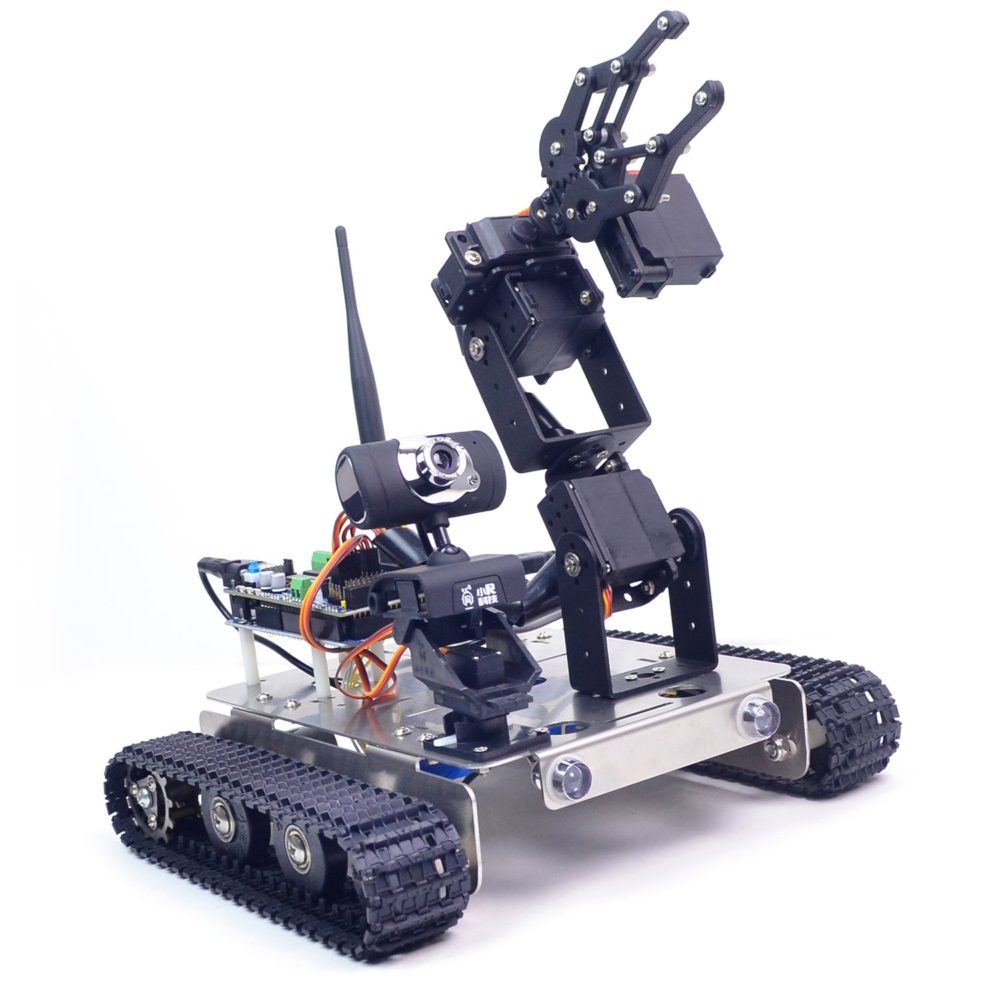 PI-4B Wifi-AI Robot Car with Arm