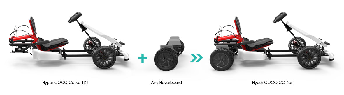 Hoverboard Go-Kart Kit  - Grey