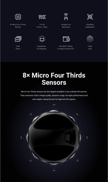 Insta360 --- Titan VR Professional Camera  ---  Memory Card bundle Options