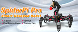 Hiwonder - SpiderPI Pro - Robot with robotic arm (AI Vision and HD Camera)