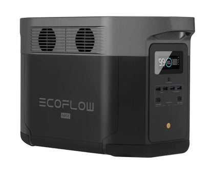 EcoFlow - Delta Max Portable Power Station (Total AC Output 2400W)  +  220W Solar Panel  (Solar Generator Setup)