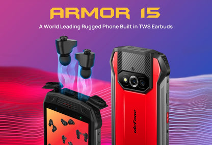 Ulefone Armor 15 -4G Rugged Smartphone with build-in TWS Earbuds